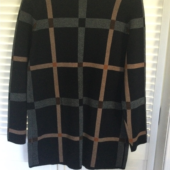 Gea Black/Tan/Grey Cardigan, Size M - Picture 5 of 6